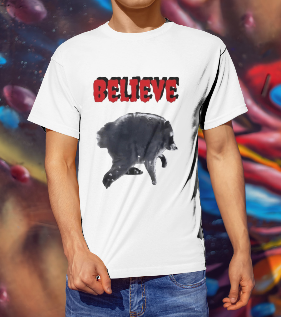 Jimothy Club Believe Raccoon T-Shirt