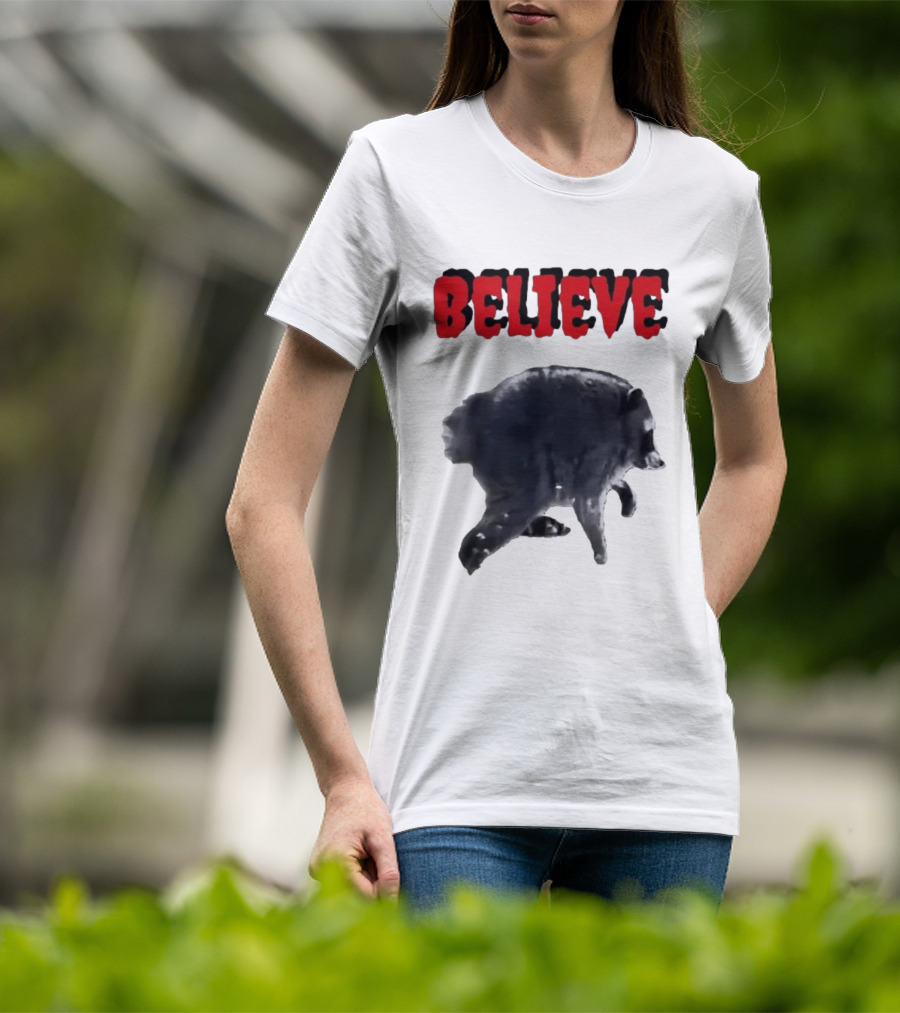 Jimothy Club Believe Raccoon T-Shirt