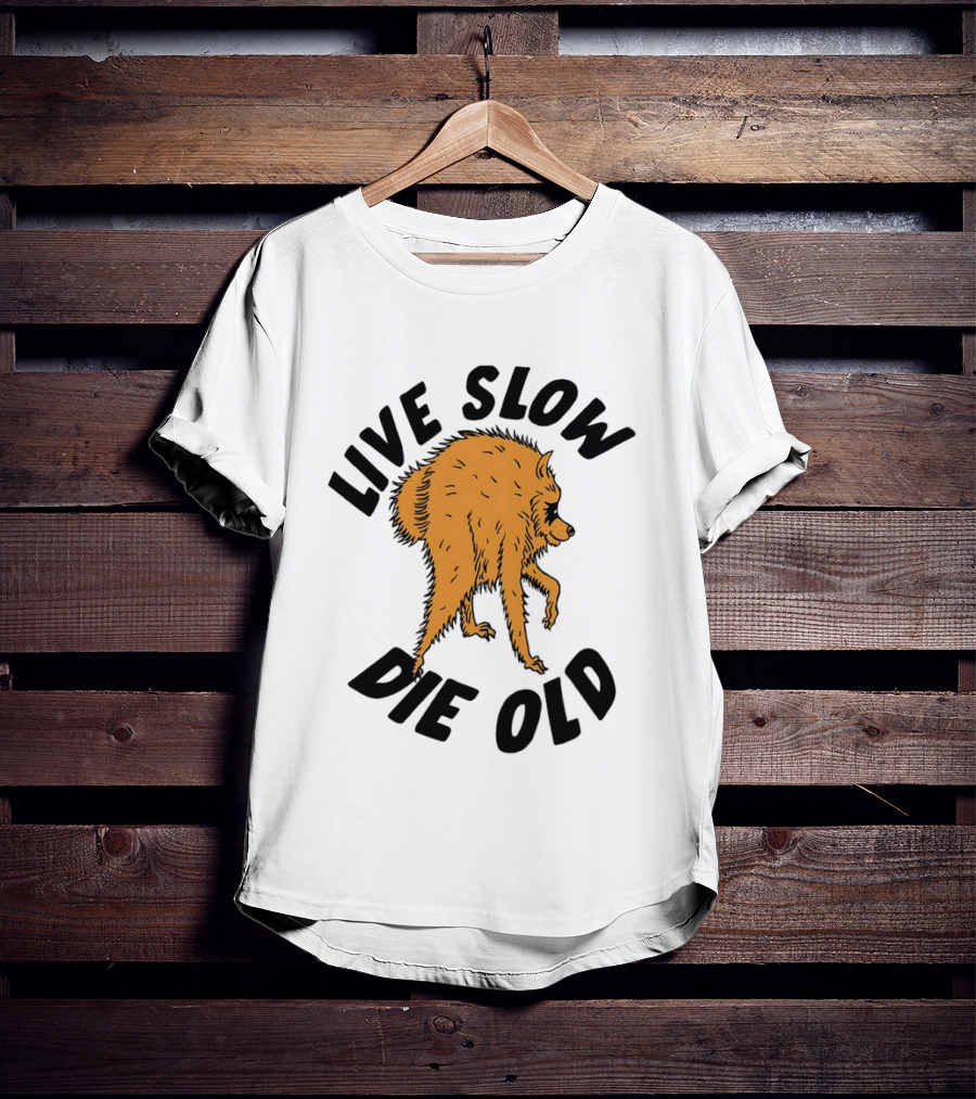 Live Slow Die Old Wolf T-Shirt