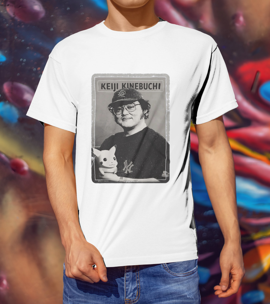 KEIJI KINEBUCHI Memorial 1956 2002 Pikachu NY Yankees Hat T-Shirt