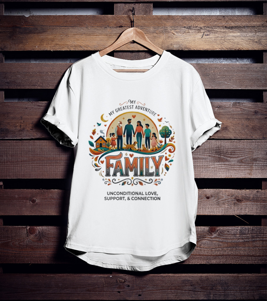 My Greatest Adventure Family Unconditional Love Support Connection T-Shirt