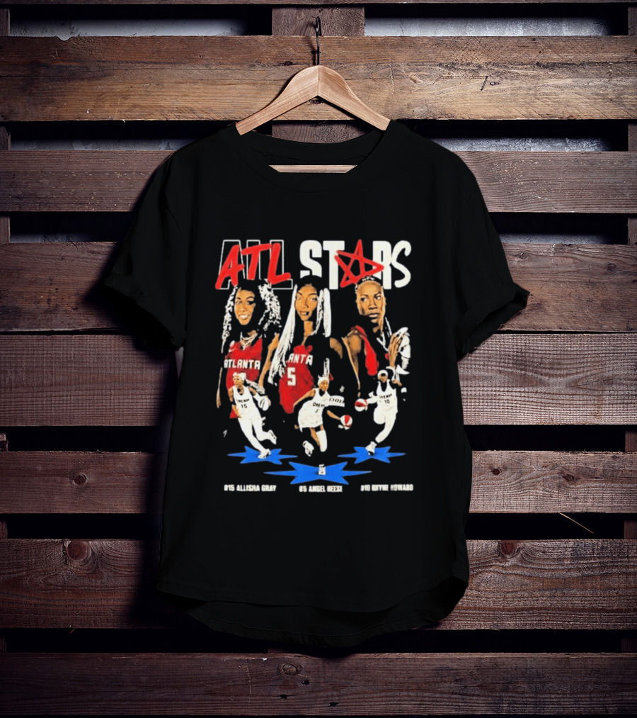 ATL All Stars Allisha Gray Angel Reese Rhyne Howard Atlanta Dream 2026 T-Shirt