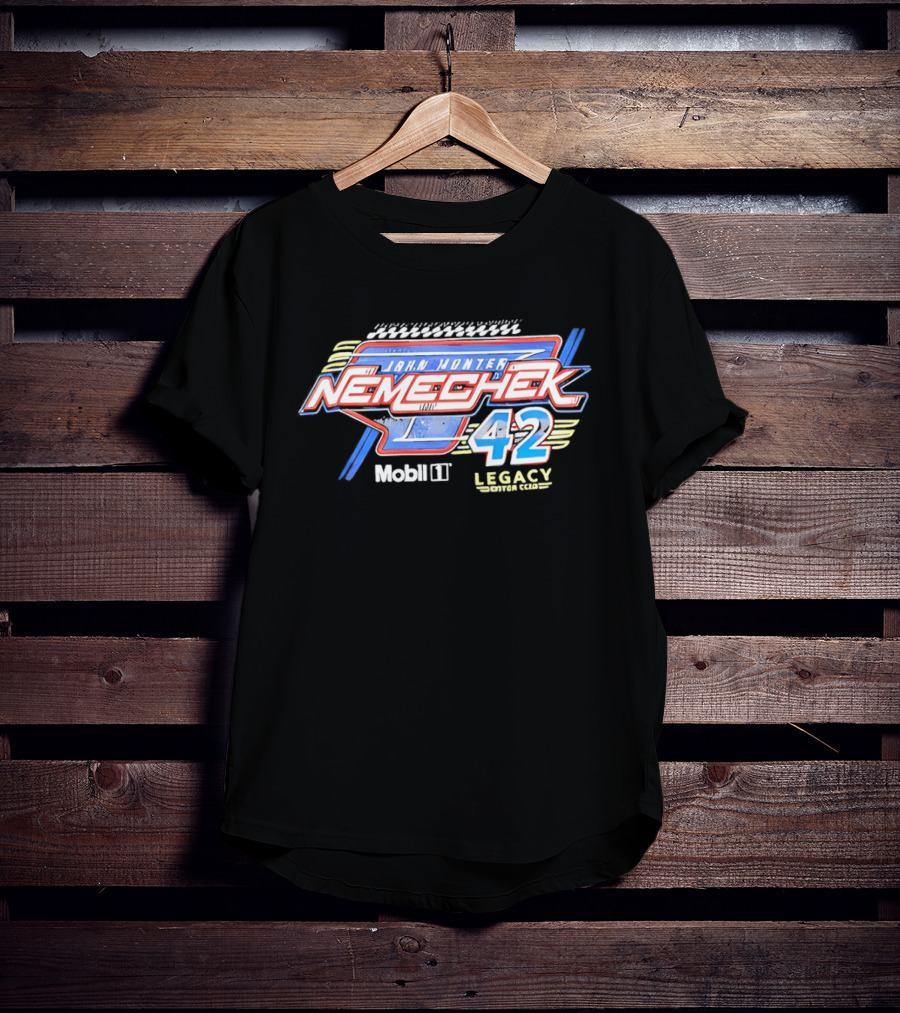 John Hunter Nemechek 42 Legacy Motor Club Mobil 1 Racing T-Shirt