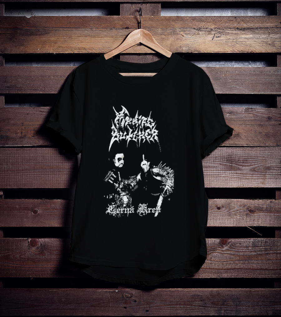 Maniac Butcher Černá Krev Black Metal Band Anthology T-Shirt