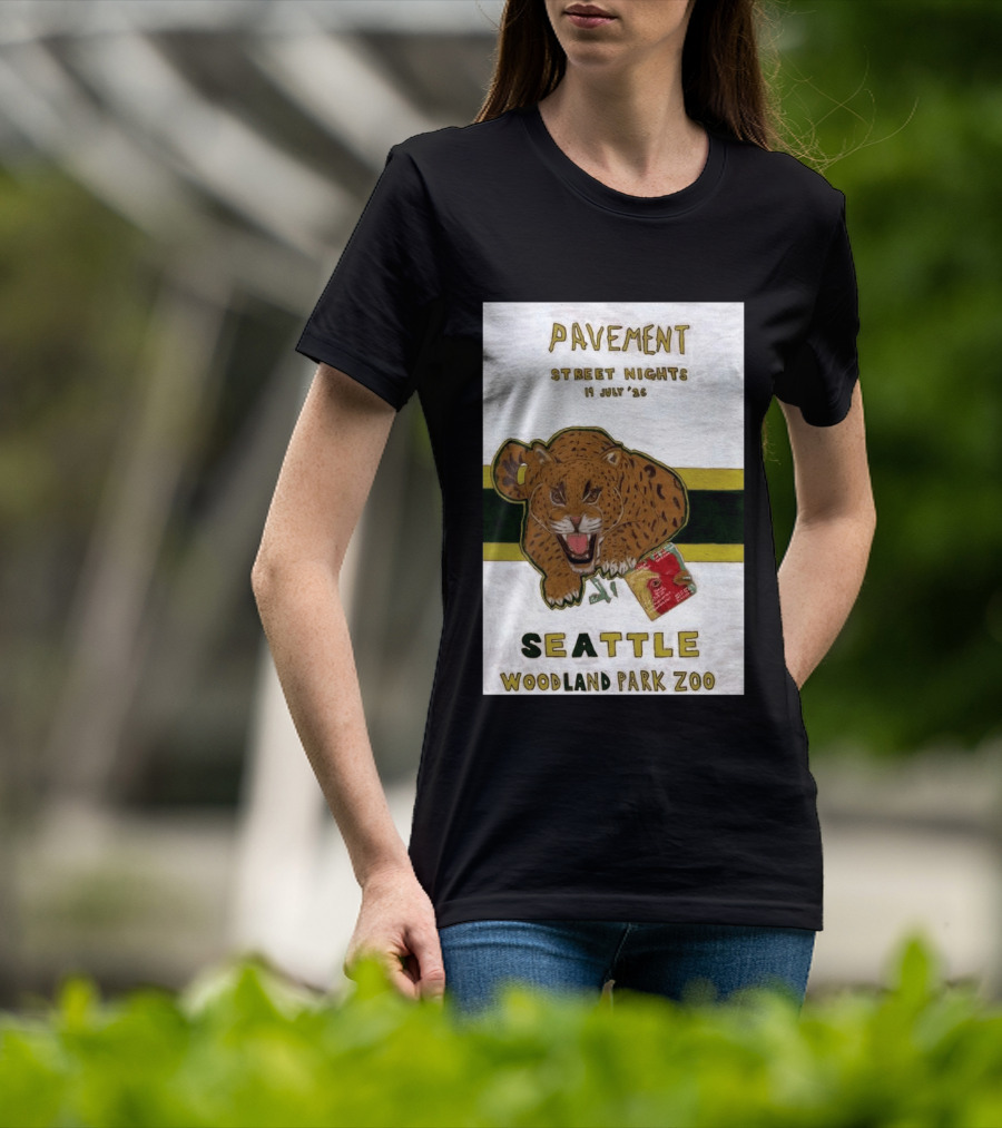 Pavement Street Nights Seattle Woodland Park Zoo July 19 2026 T-Shirt