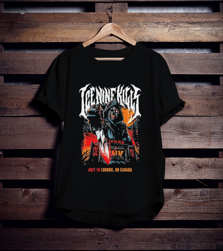 Ice Nine Kills London On Canada 2026 Exclusive On July 18 2026 At Harris Park T-Shirt