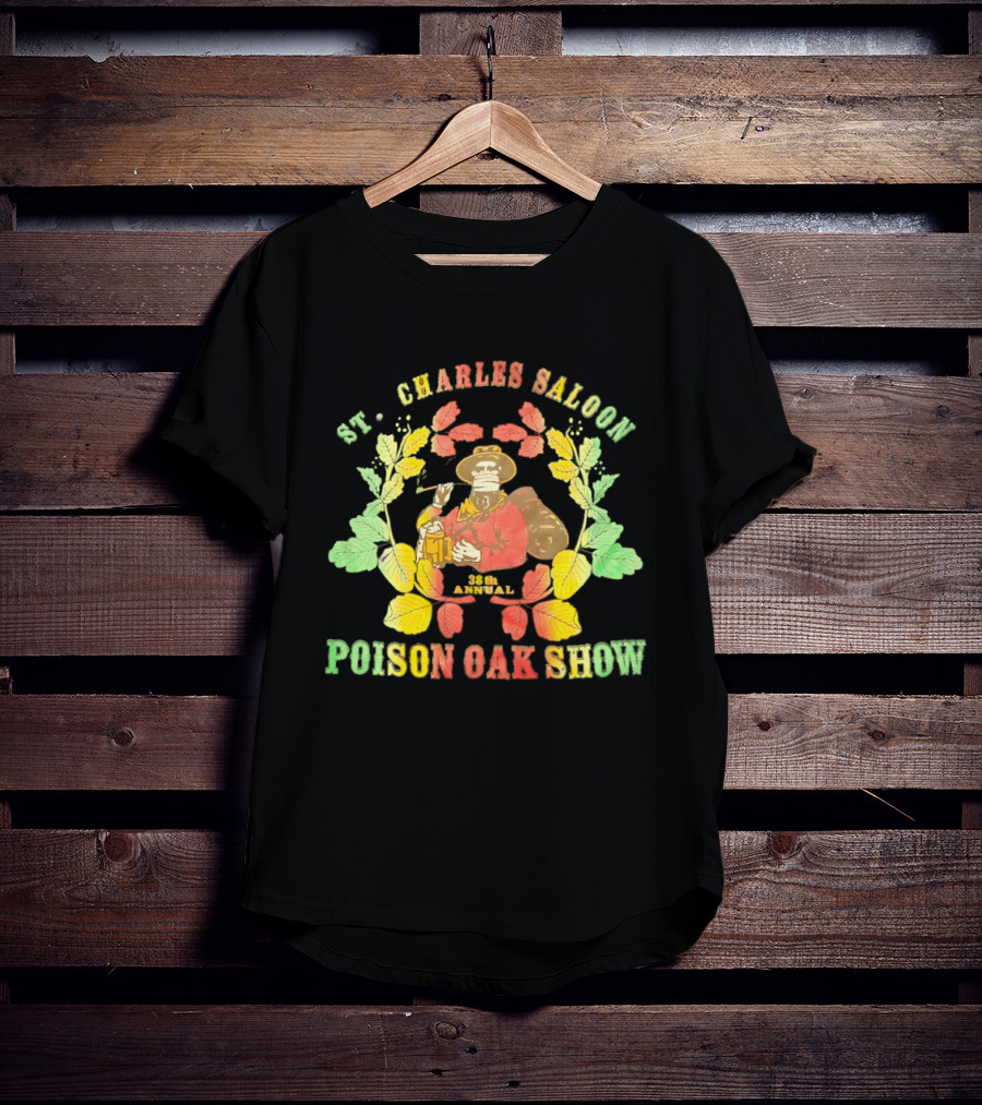 St. Charles Saloon Poison Oak Show 38th Annual Western Pub Cowboy T-Shirt