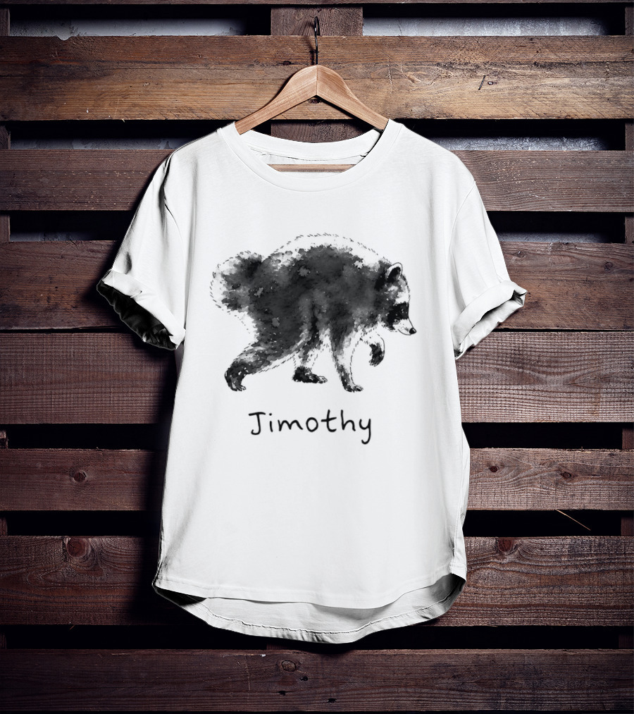 Timothy Raccoon Silhouette Meme T-Shirt