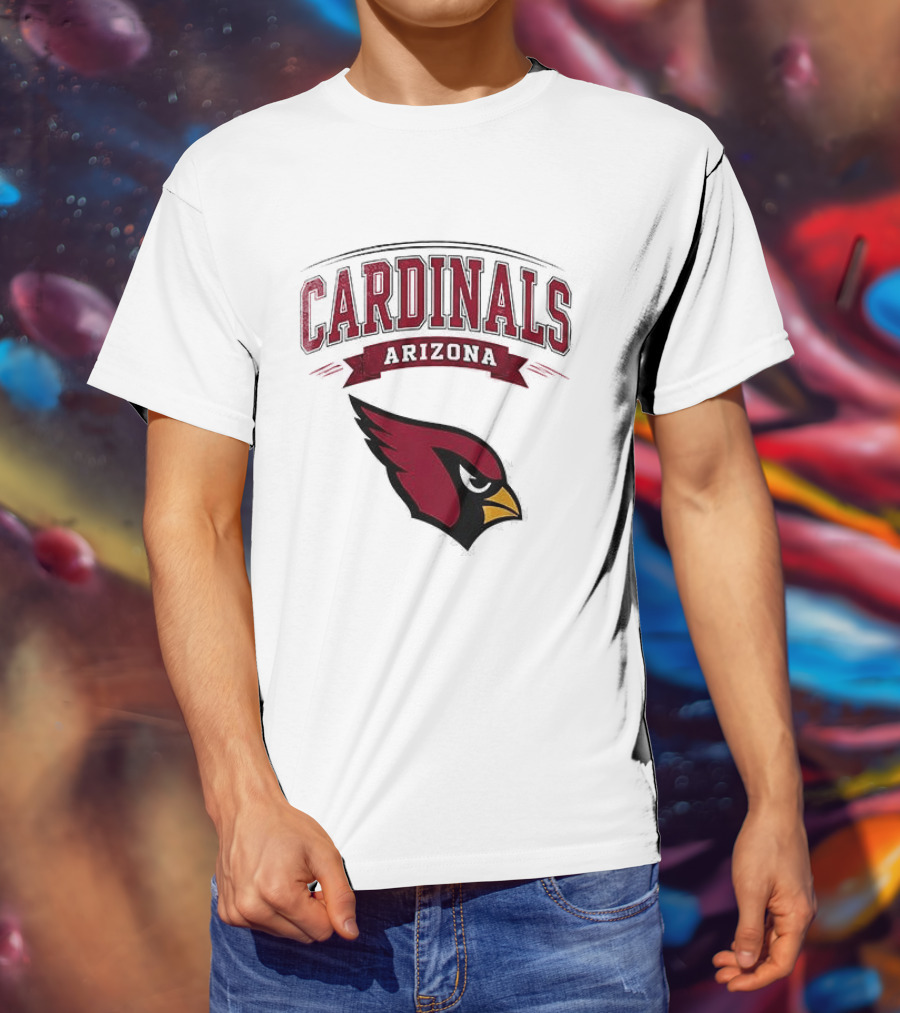 Arizona Cardinals Ghostface Running Football Combination T-Shirt