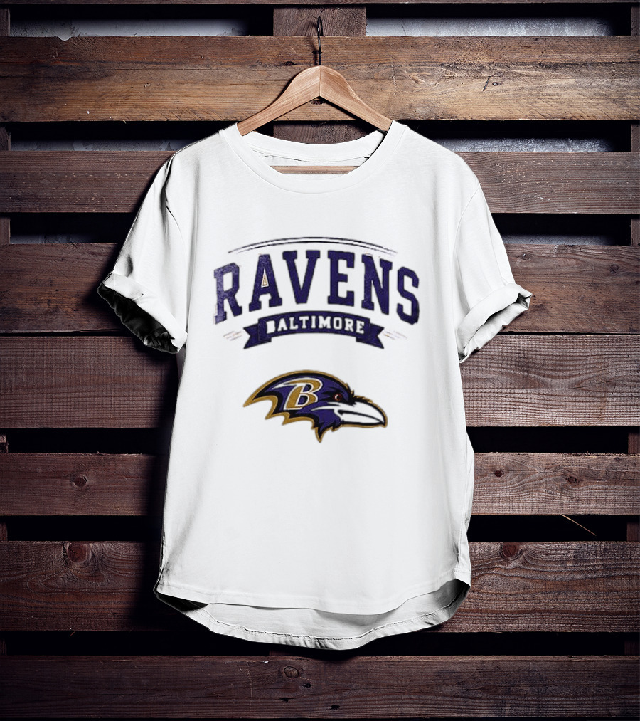 Baltimore Ravens Ghostface Running Football Ravens Baltimore T-Shirt