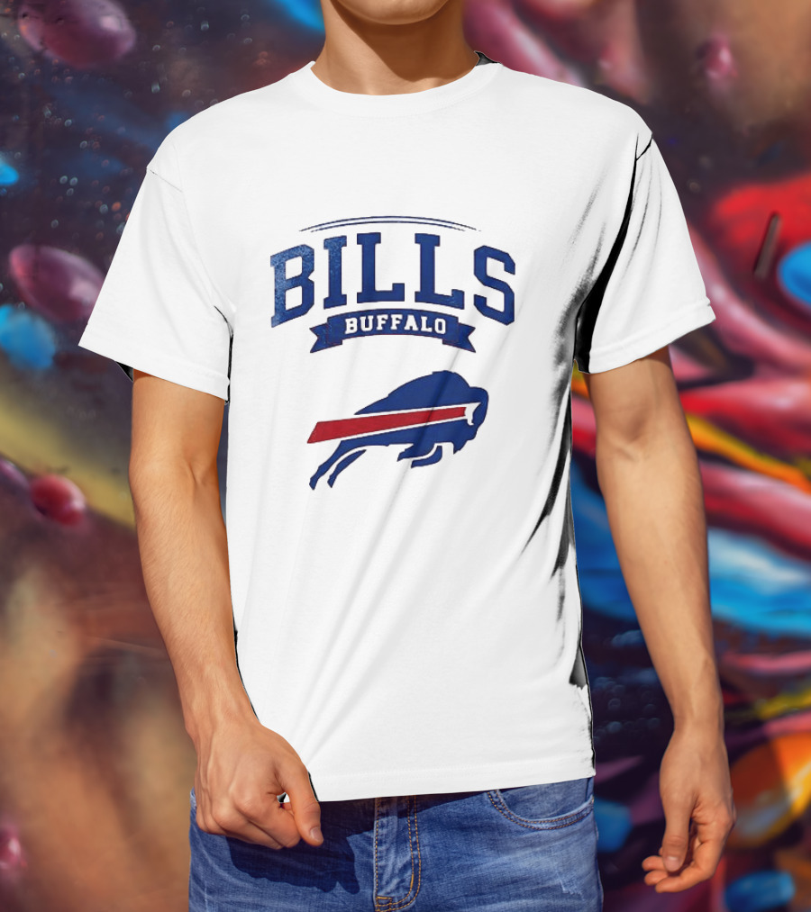 Buffalo Bills Ghostface Running Football T-Shirt