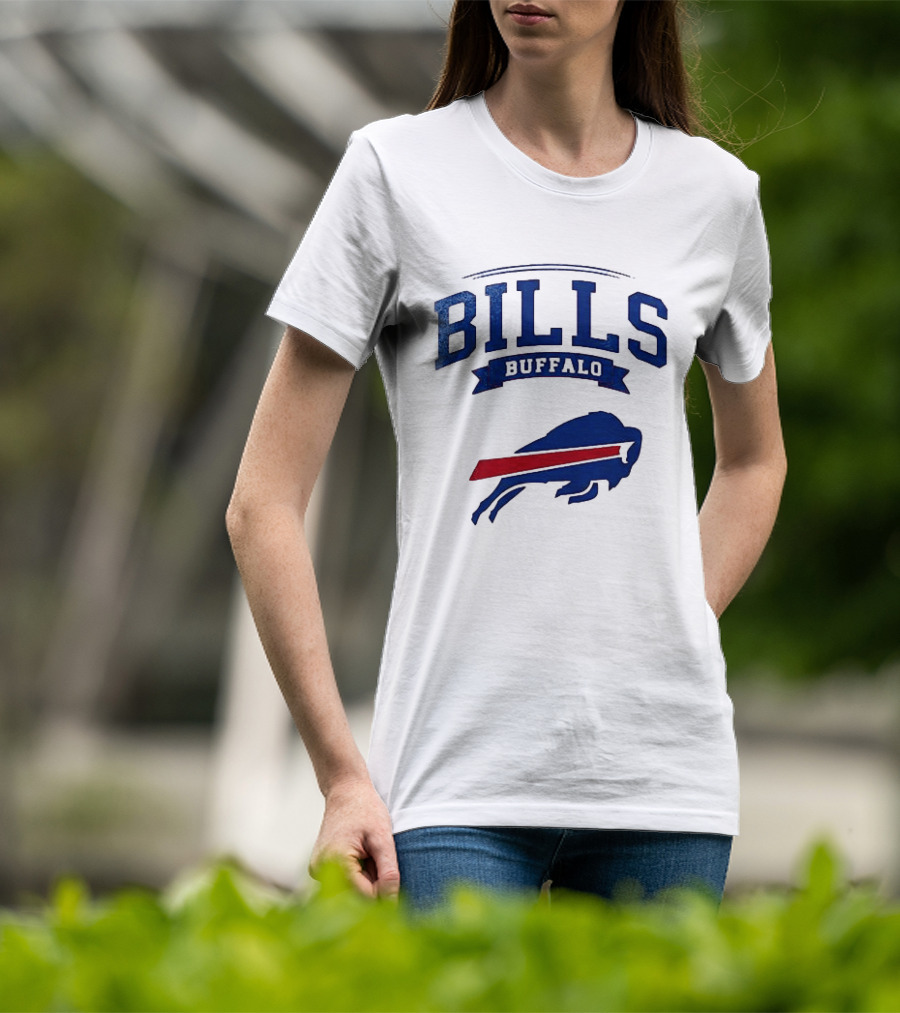 Buffalo Bills Ghostface Running Football T-Shirt