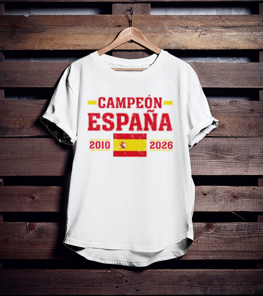 Campeón España 2010 2026 Spanish Flag T-Shirt