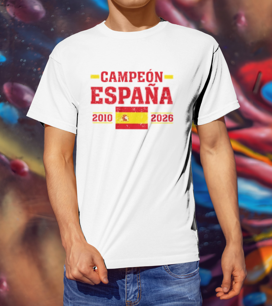 Campeón España 2010 2026 Spanish Flag T-Shirt