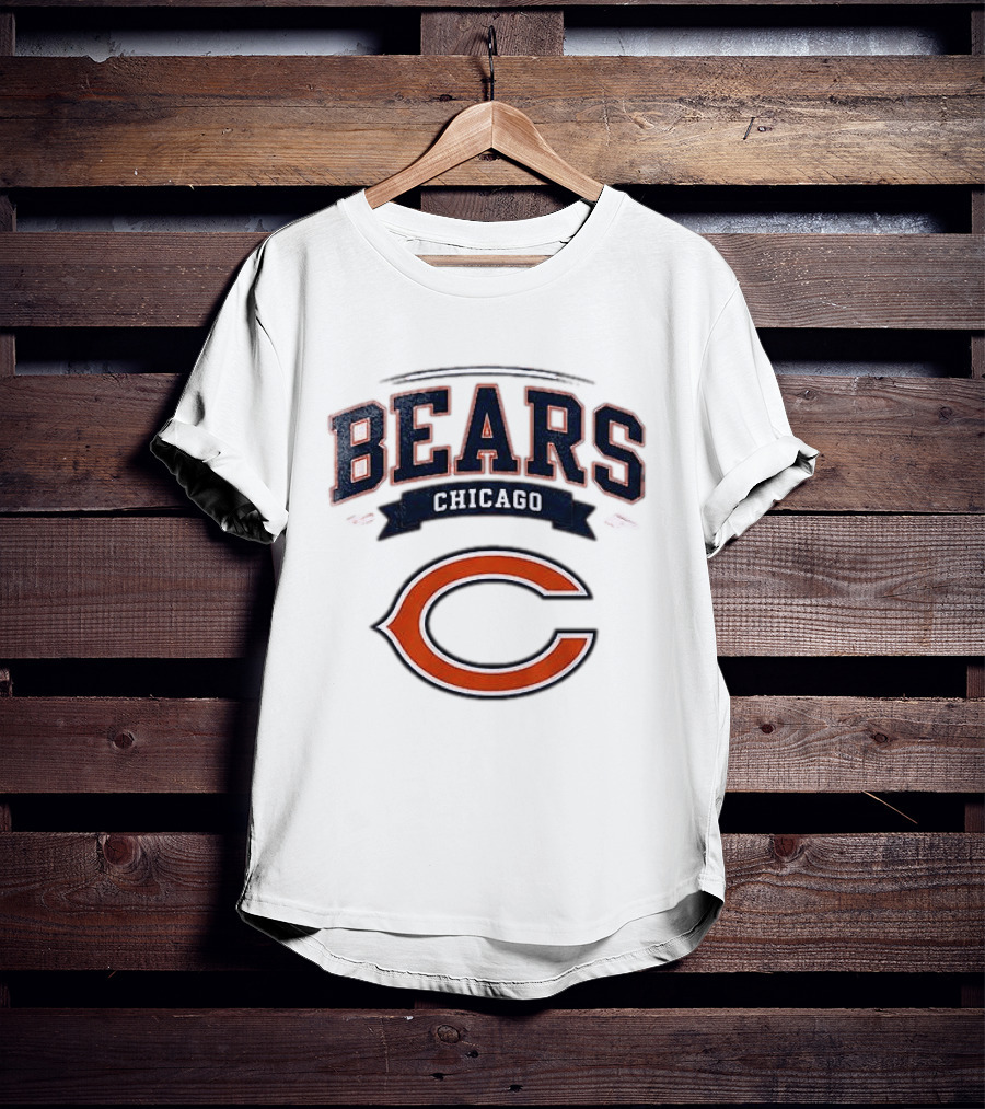 Chicago Bears Ghostface Running Football Holiday Halloween Team Collaboration T-Shirt