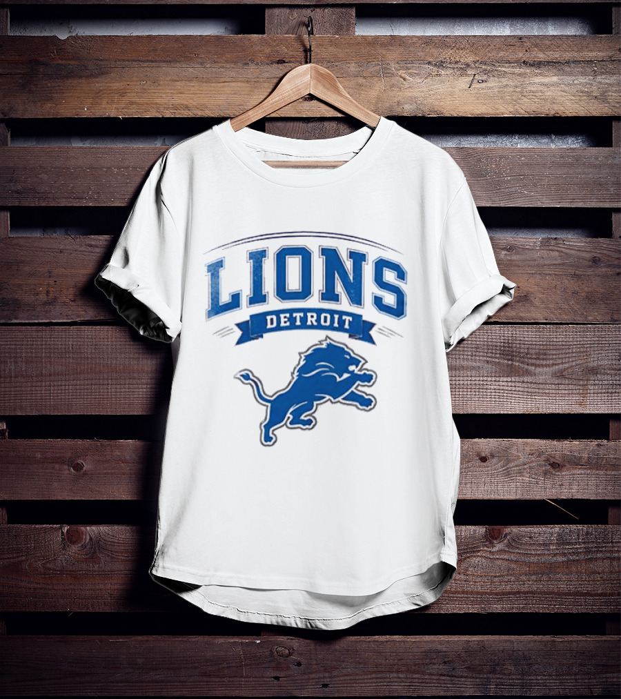 Detroit Lions Ghostface Running Football Fusion T-Shirt