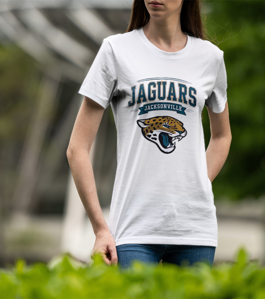Jacksonville Jaguars Ghostface Running Football Sports Collaboration T-Shirt