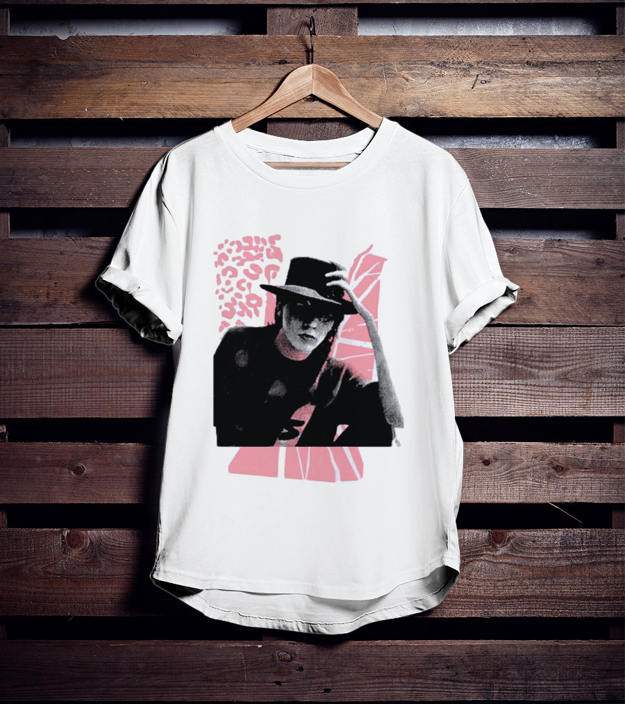 John Taylor Punk Masters Retro Style Hat And Femme Collage T-Shirt