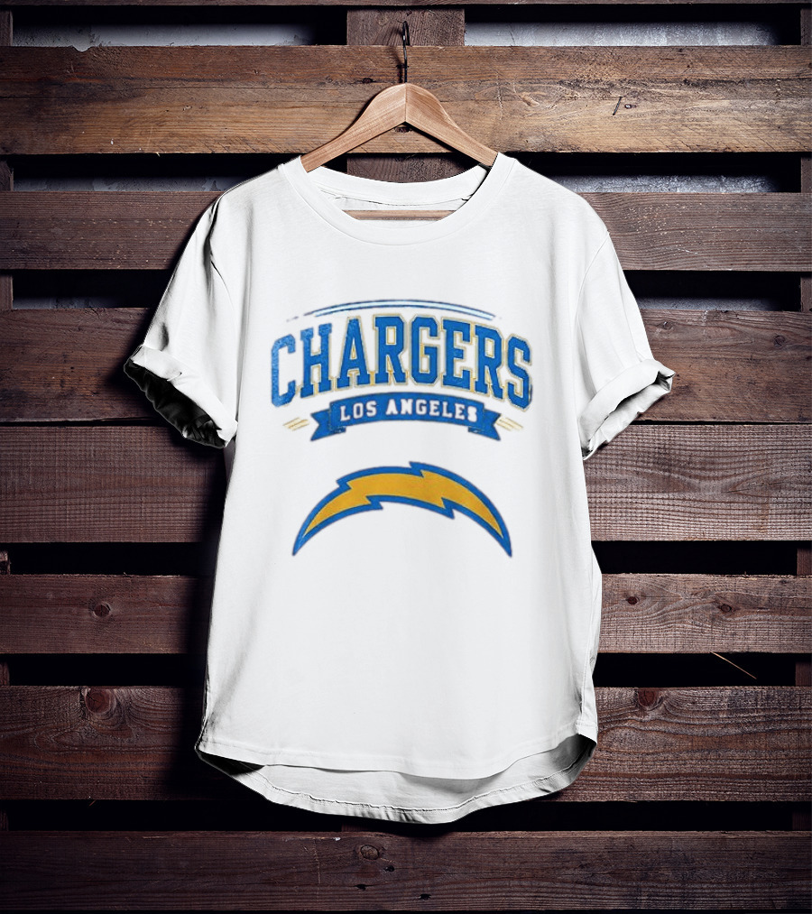 Los Angeles Chargers Ghostface Running Football T-Shirt
