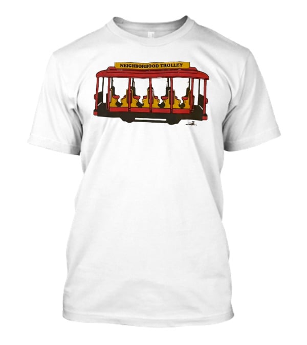 Neighborhood Trolley Mister Rogers' Neighborhood Iconic Red Trolley T-Shirt