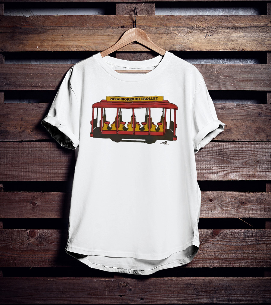 Neighborhood Trolley Mister Rogers' Neighborhood Iconic Red Trolley T-Shirt
