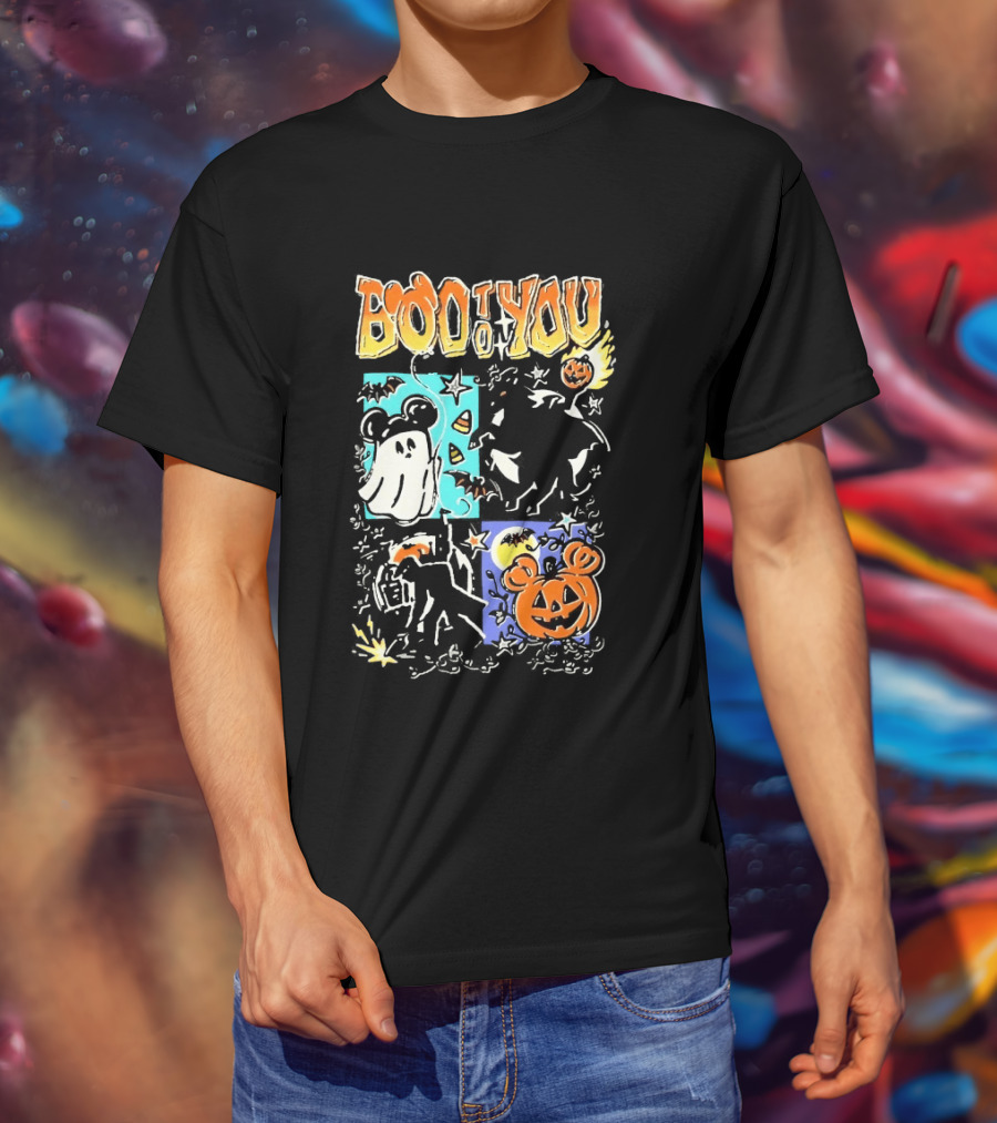 Boo To You Ghost And Pumpkin Halloween Fun T-Shirt