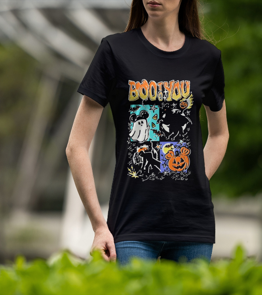 Boo To You Ghost And Pumpkin Halloween Fun T-Shirt