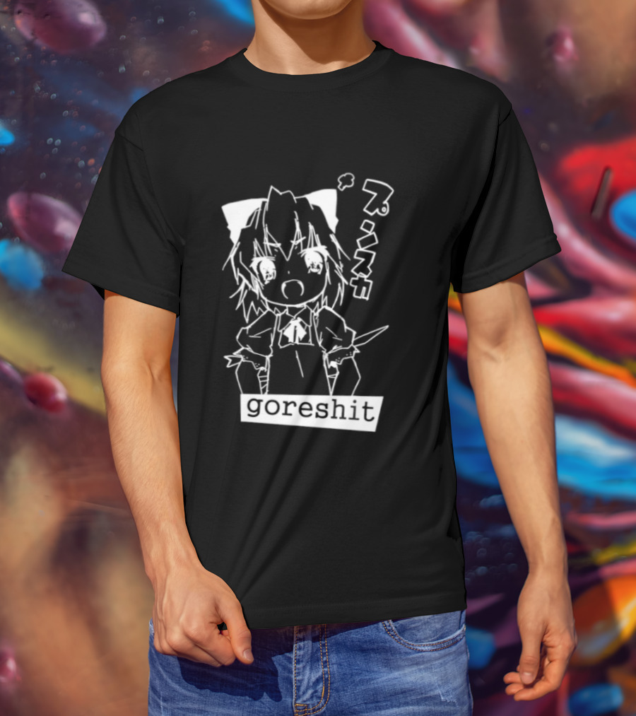 Goreshit Breakcore Electronic Anime Girl Japanese T-Shirt
