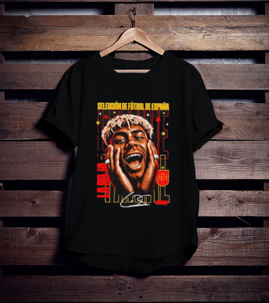 Lamine Yamal Selección De Fútbol De España La Roja Starboy Iconic Footballer España Celebration T-Shirt