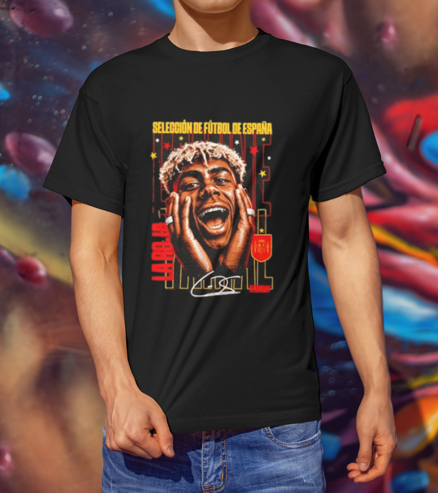 Lamine Yamal Selección De Fútbol De España La Roja Starboy Iconic Footballer España Celebration T-Shirt