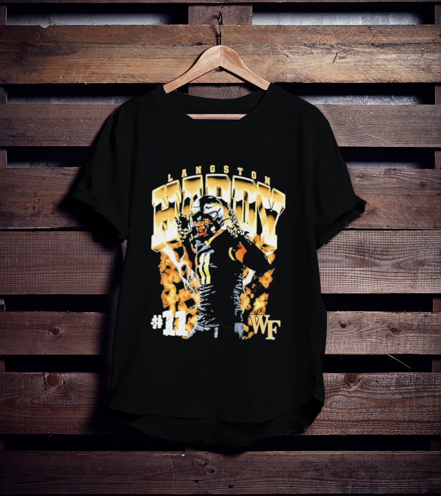 Ncaa Football Langston Hardy Wake Forest Demon Deacons #11 WF T-Shirt