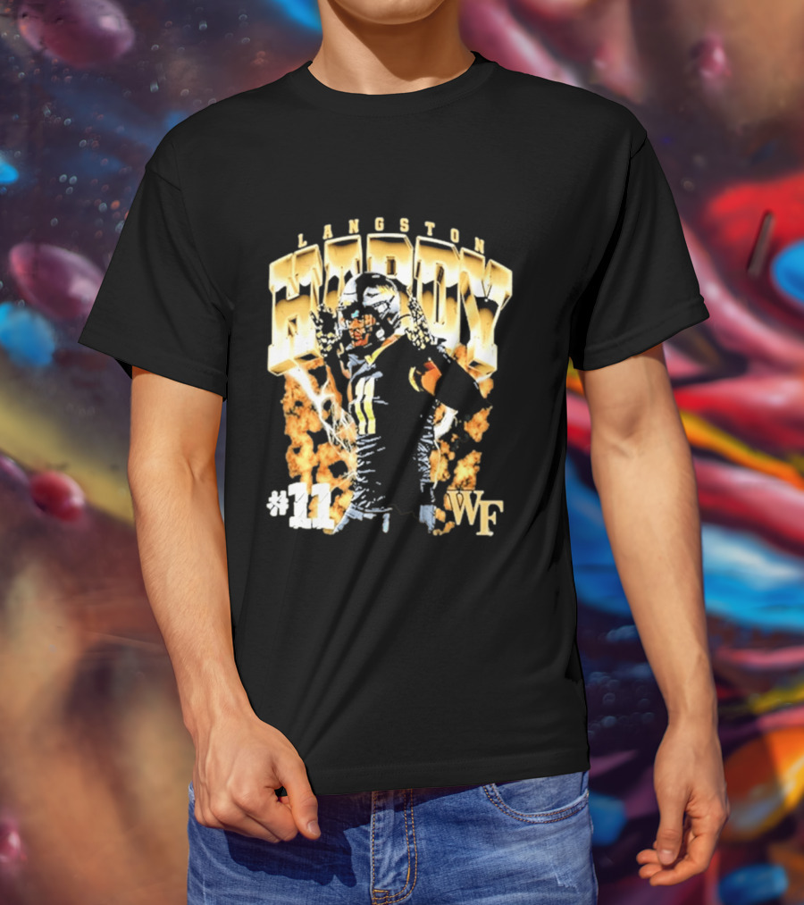 Ncaa Football Langston Hardy Wake Forest Demon Deacons #11 WF T-Shirt