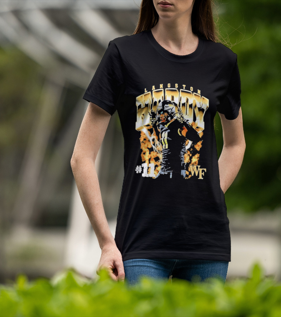 Ncaa Football Langston Hardy Wake Forest Demon Deacons #11 WF T-Shirt