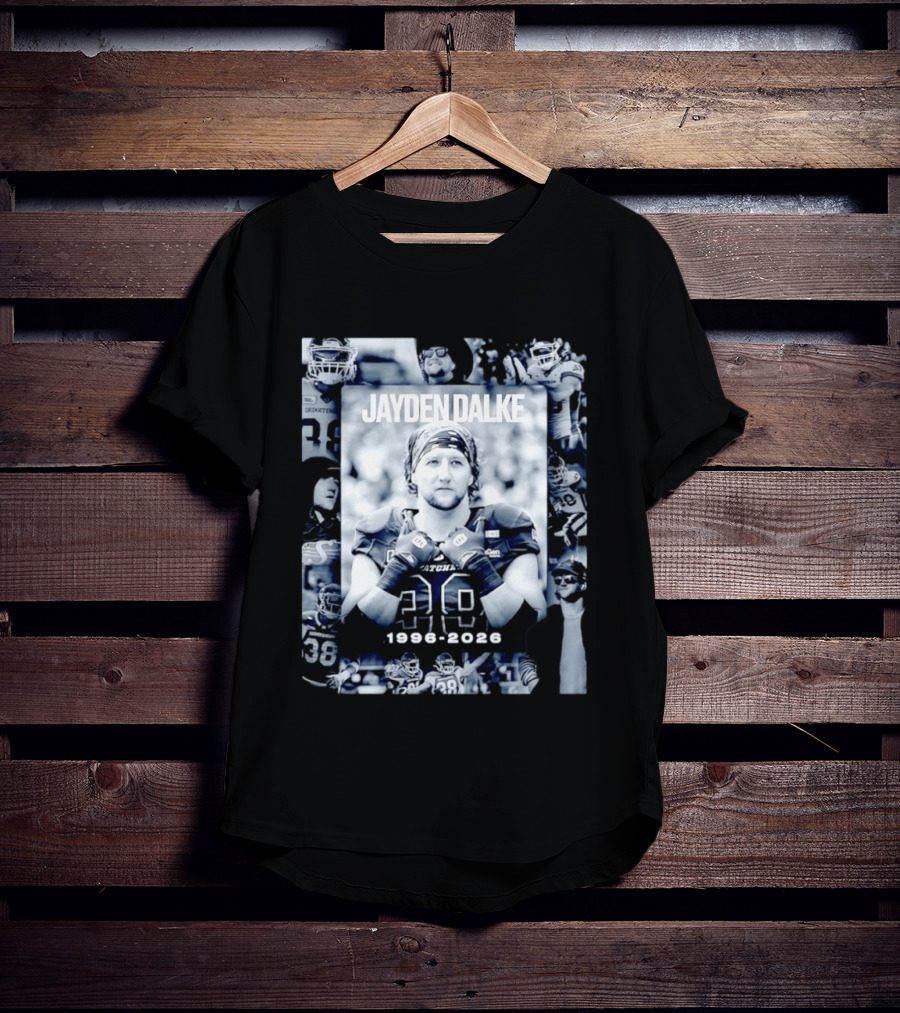 Jayden Dalke Saskatchewan Roughriders 1996 2026 Football Player Collage T-Shirt