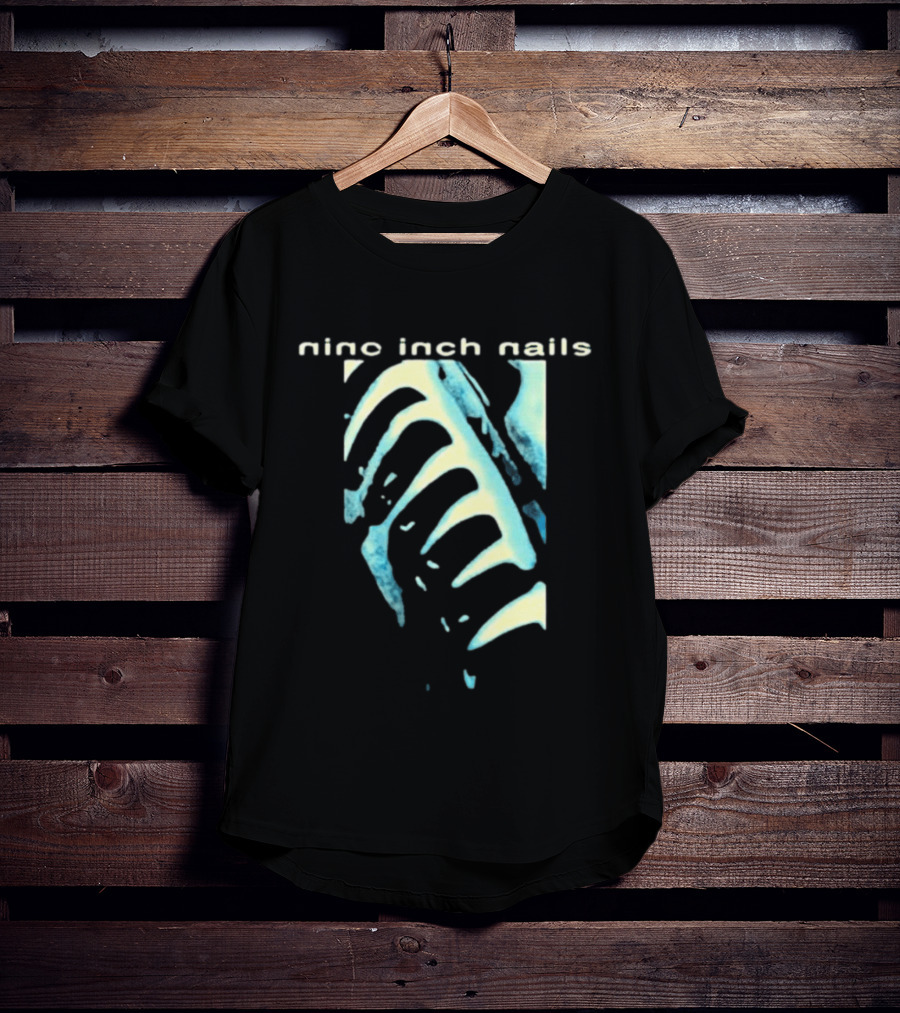 Nine Inch Nails Ribcage Watercolor Noize Machine T-Shirt
