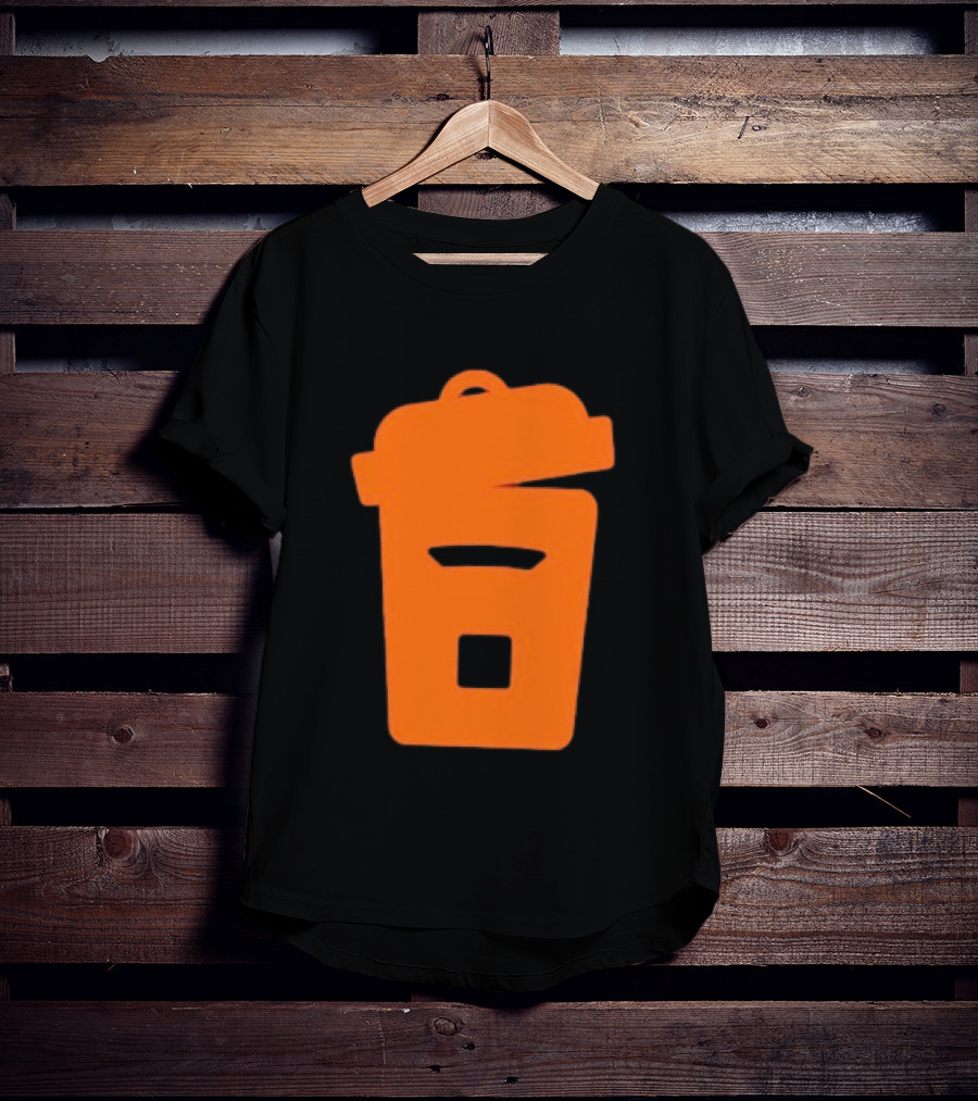 Orange Trash Can Garbage Bin Waste Basket T-Shirt