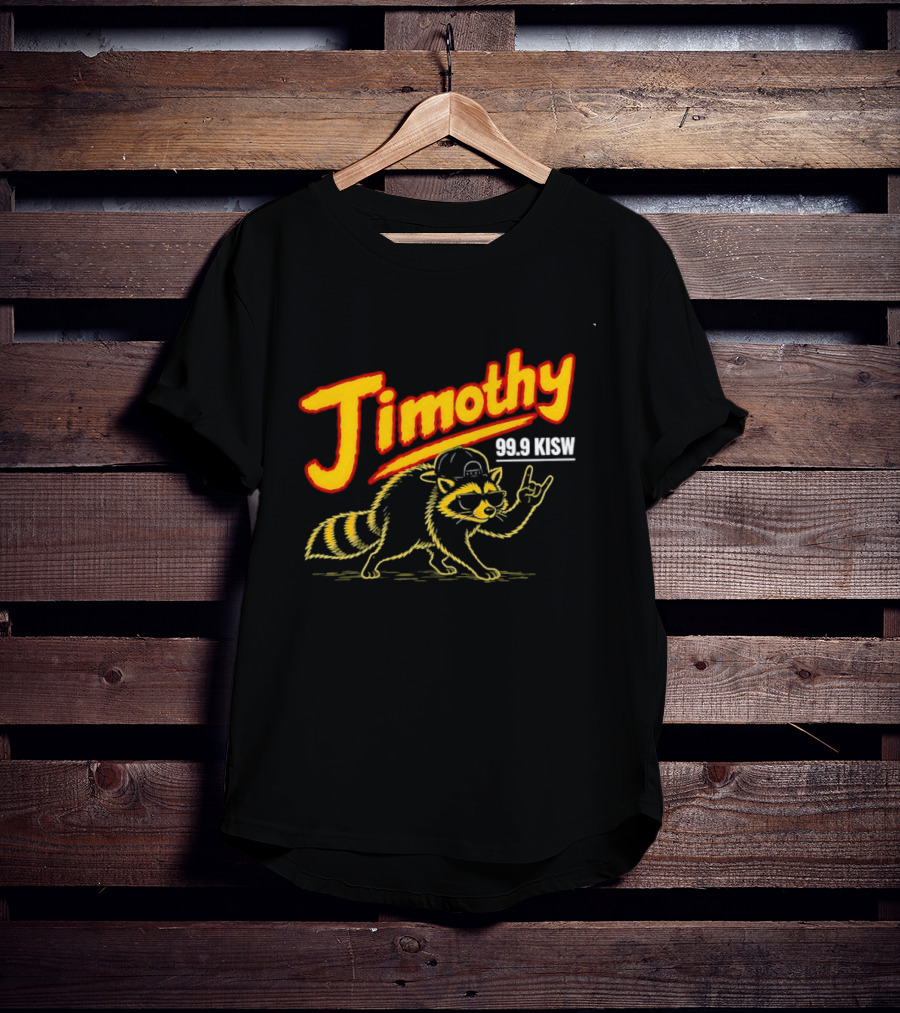 Jimothy 99.9 KISW Raccoon Rock Seattle Radio T-Shirt