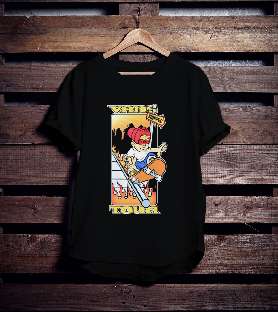 Vans Warped Tour Skater Punk Rock Skateboarding T-Shirt
