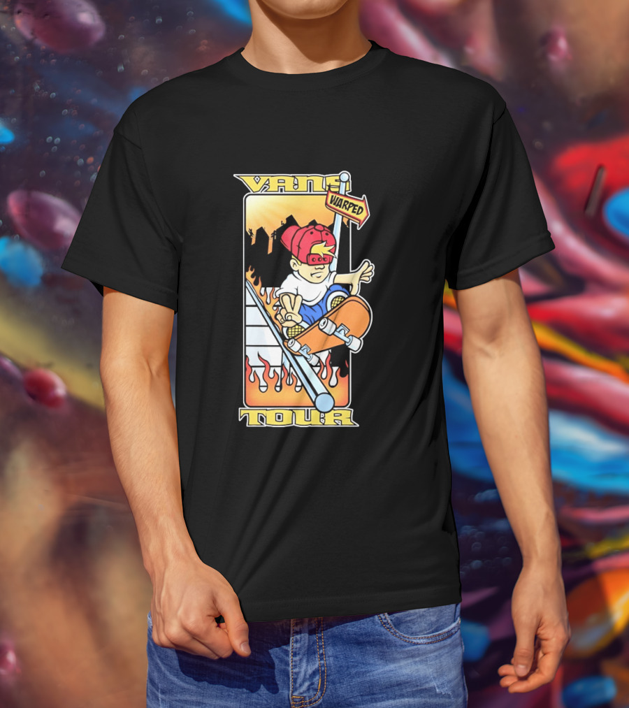 Vans Warped Tour Skater Punk Rock Skateboarding T-Shirt