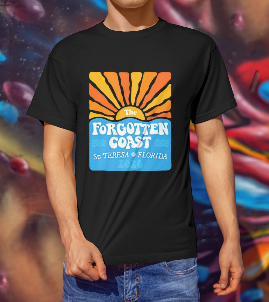 The Forgotten Coast St Teresa Florida 2026 Sunset Waves T-Shirt