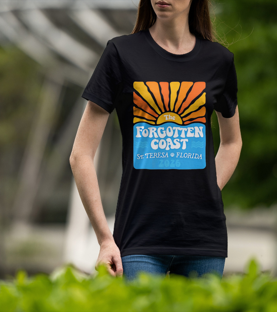 The Forgotten Coast St Teresa Florida 2026 Sunset Waves T-Shirt