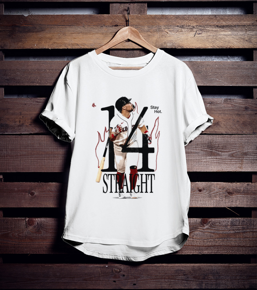 Boston Red Sox Stay Hot 14 Straight Baseball Triumph T-Shirt