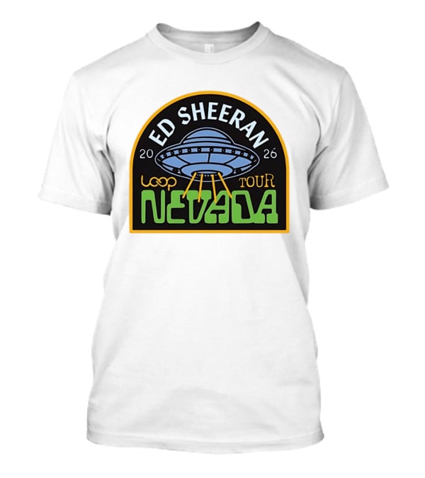 Ed Sheeran 2026 Nevada Loop Tour UFO T-Shirt