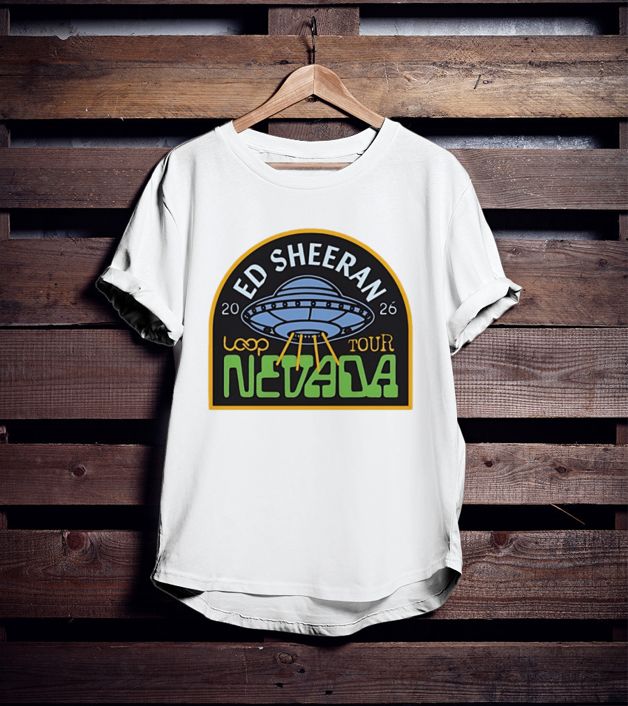 Ed Sheeran 2026 Nevada Loop Tour UFO T-Shirt
