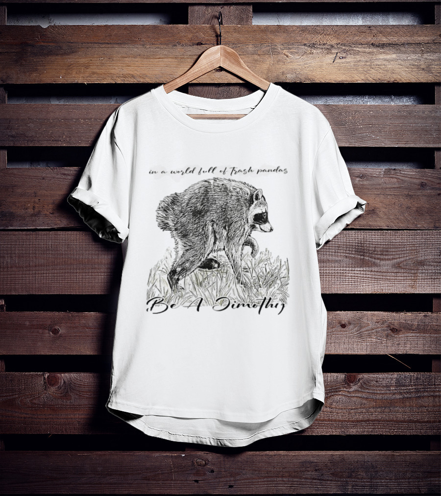 Be A Dimothy In A World Full Of Trash Pandas Jimothy Raccoon T-Shirt