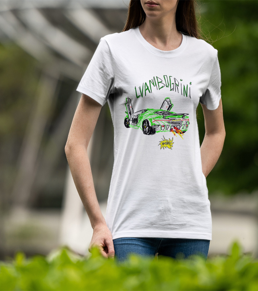 Lvambogrini Urdomo Sports Car Lamborghini Drawing T-Shirt