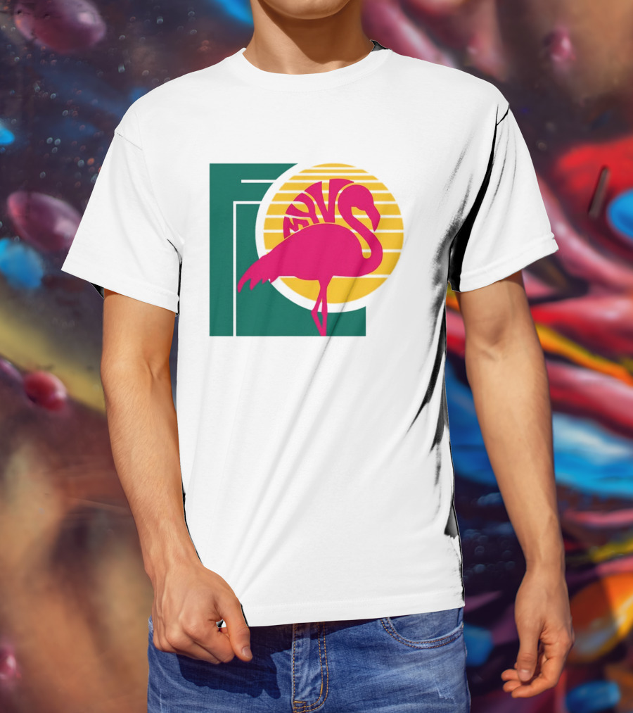Move Flamingo Sunset Tropical FNS T-Shirt