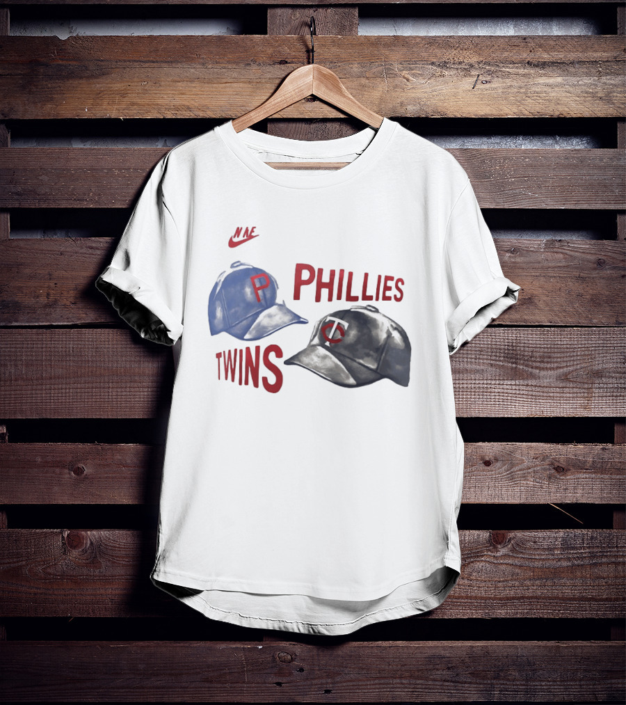 Nike Phillies Twins Baseball Caps 2026 Matchup T-Shirt