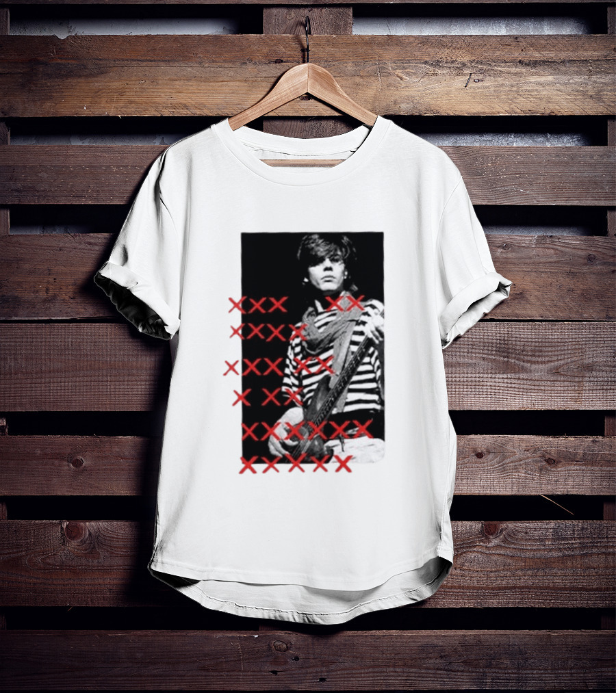 Simon Le Bon Duran Duran 80s Pop Striped T-Shirt