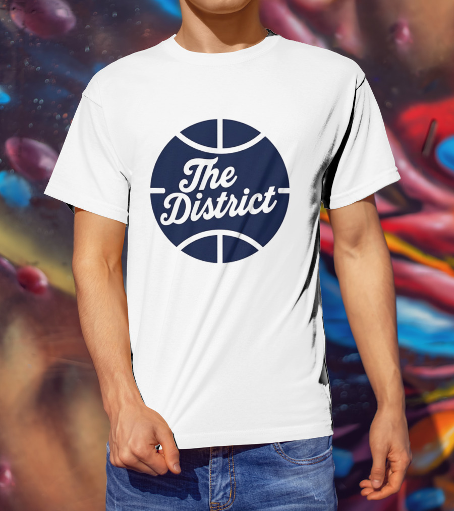 The District Basketball Branding Team Circle T-Shirt